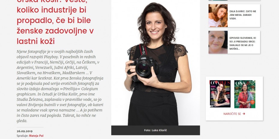 OnaPlus intervju- Urška Košir